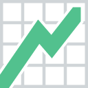 chart with upwards trend