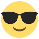 smiling face with sunglasses